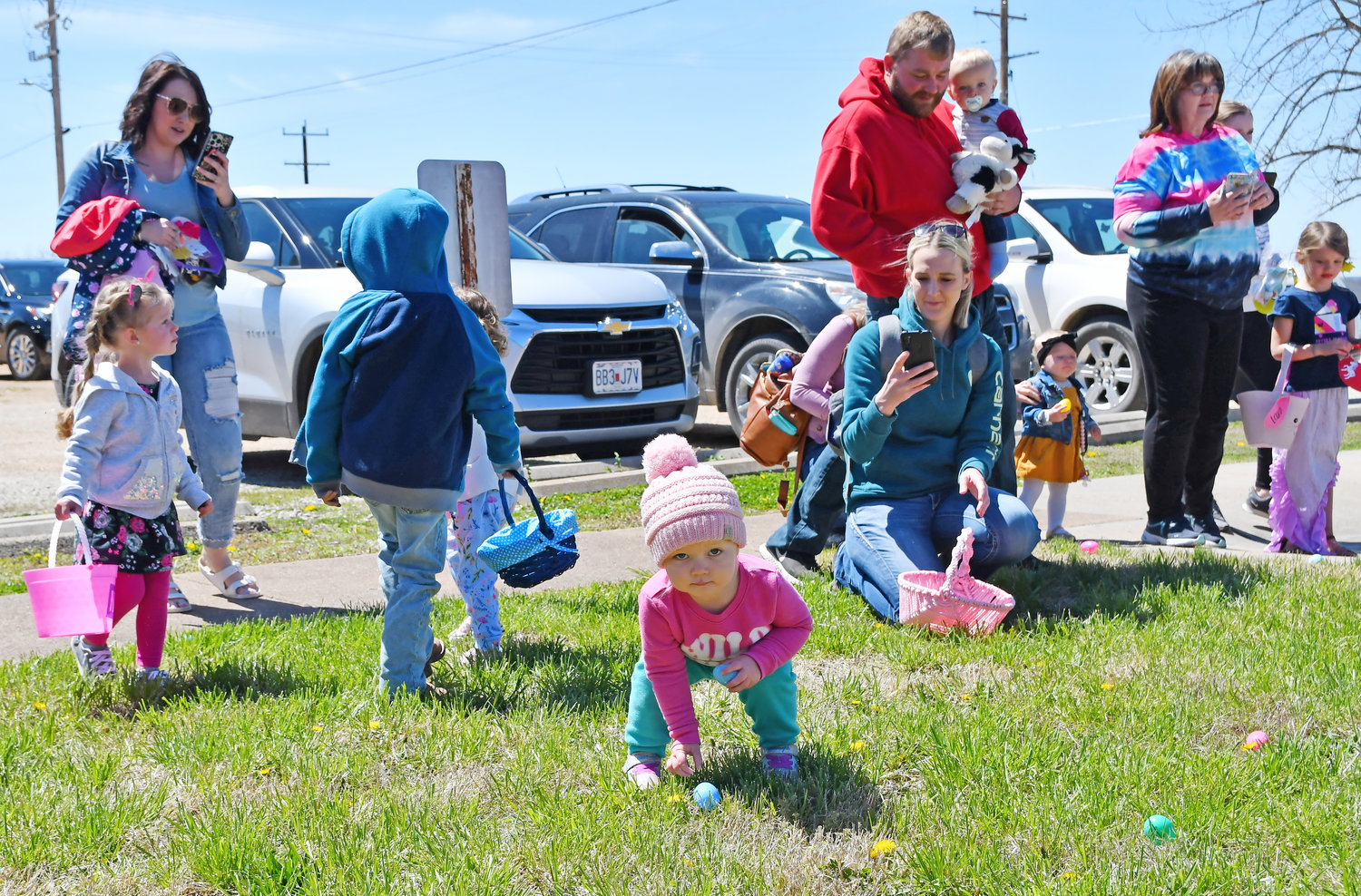 The Vienna egg hunt was hosted by the Vienna United Methodist Church.